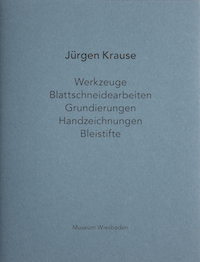 Juergen Krause: Werkzeuge, Blattschneidearbeit, Grundierungen, Handzeichnungen, Bleistifte